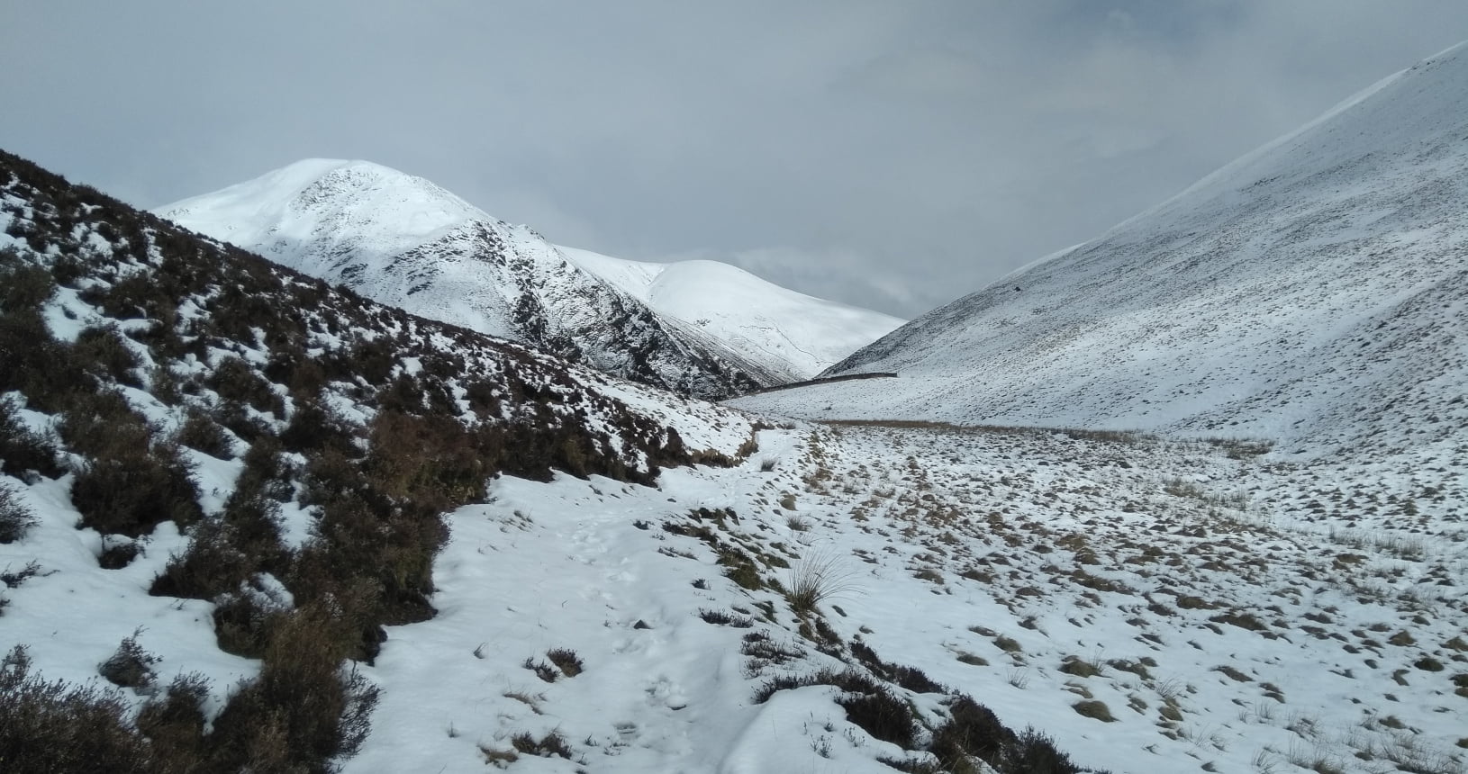View Towards Croft Head in Snow